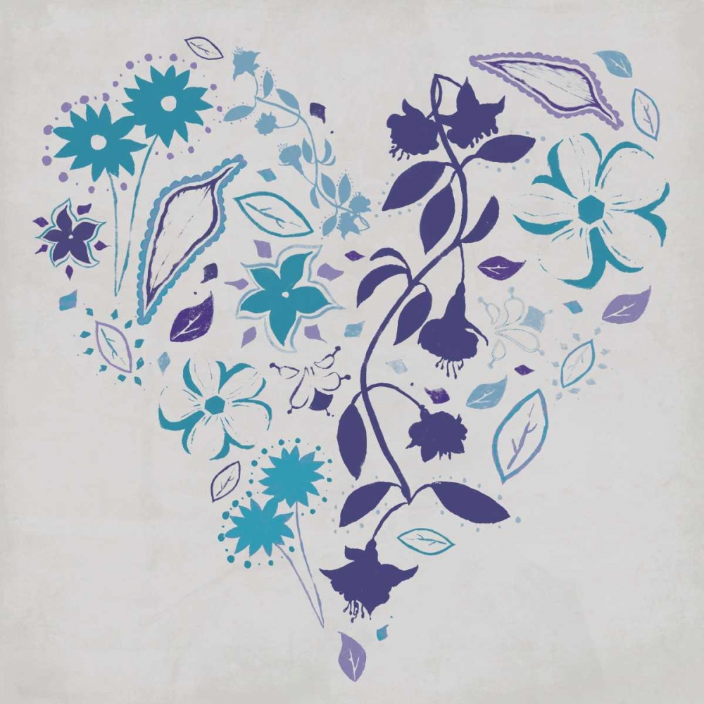 Wall art: Floral romance, by Grey, Jace