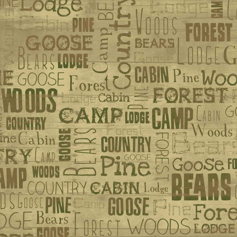 Wall Art Painting id:27581, Name: Lodge Typography, Artist: Grey, Jace
