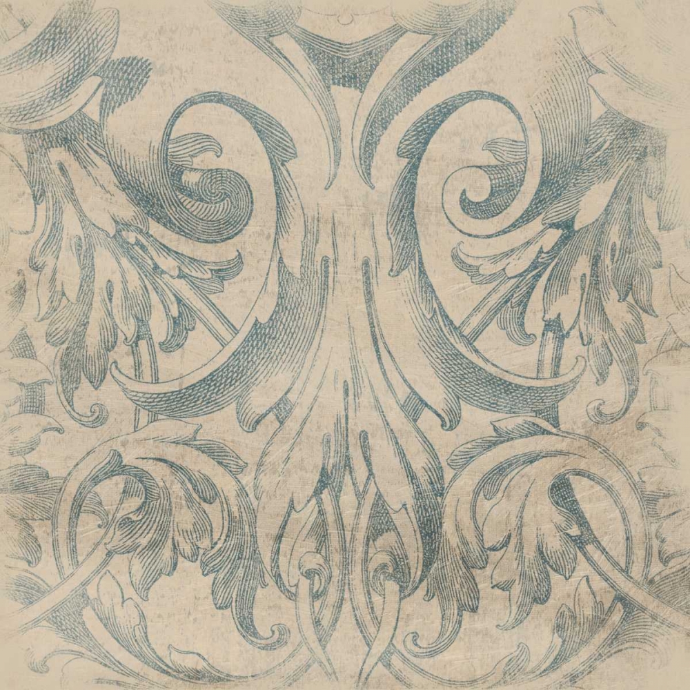 Wall art: Blue Pattern 2, by Grey, Jace