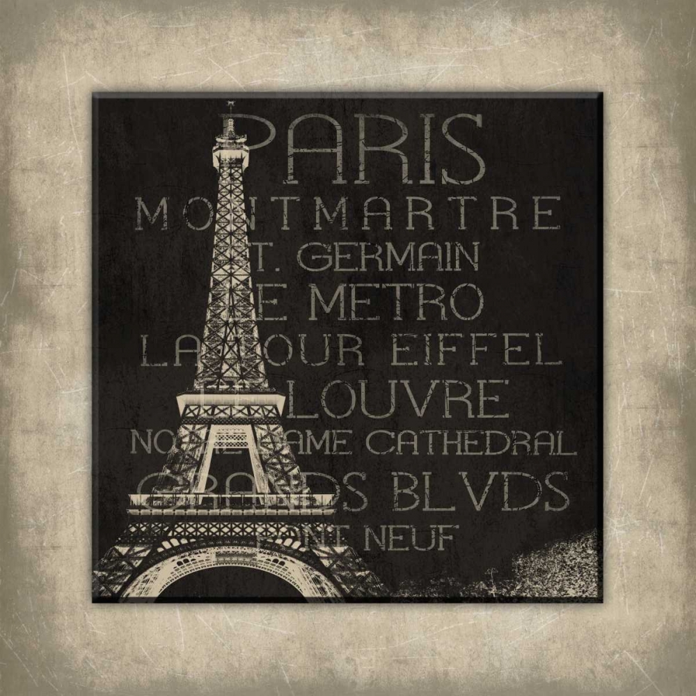 Wall Art Painting id:37545, Name: Paris type Bordered, Artist: Grey, Jace