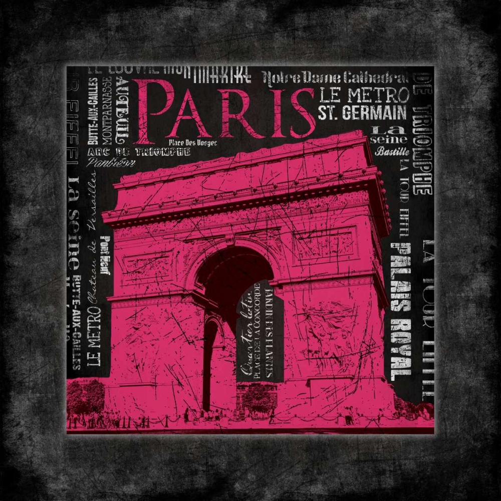 Wall Art Painting id:37522, Name: PARIS Type mate bordered, Artist: Grey, Jace