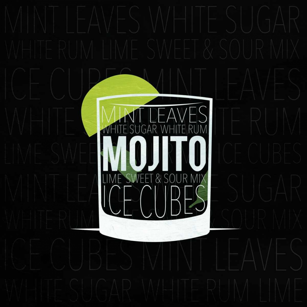 Wall art: Type drinks 2, by Grey, Jace