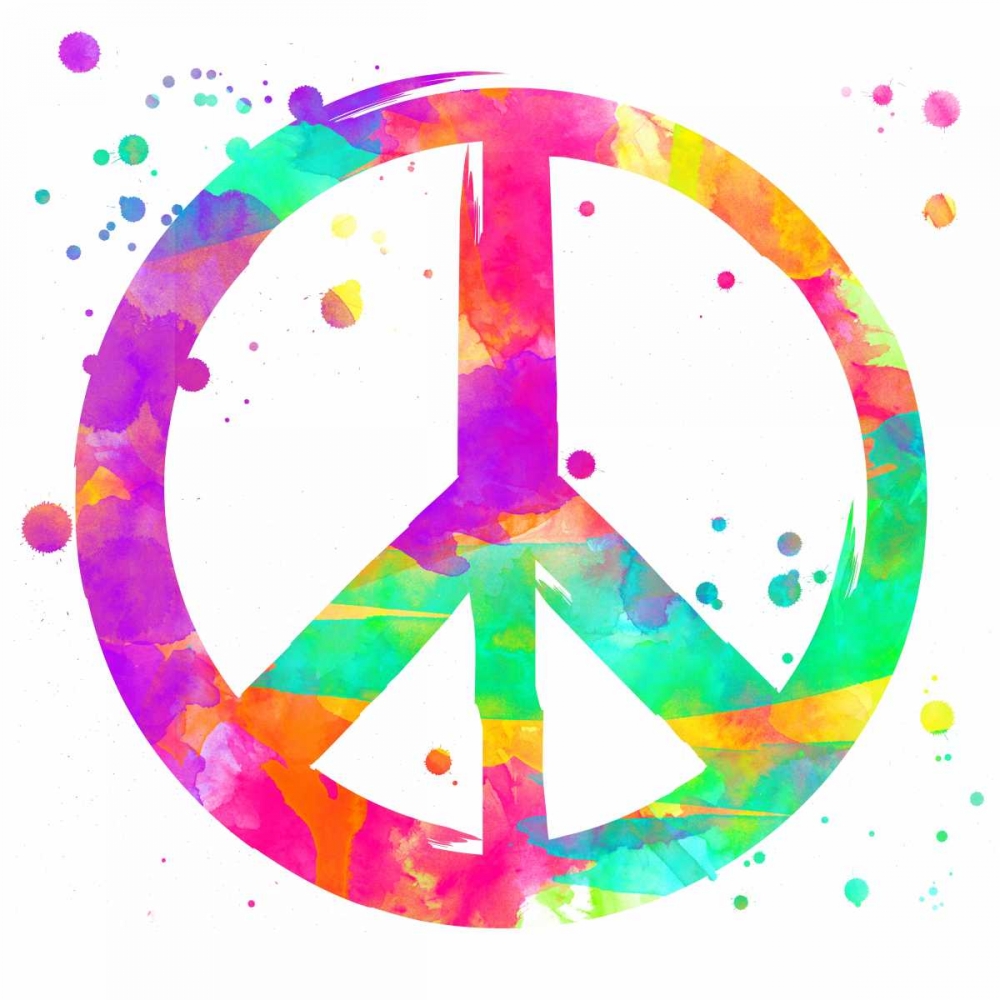 Wall art: Rainbow Peace, by Grey, Jace