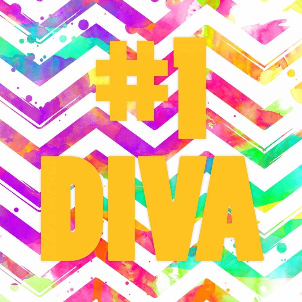 Wall art: Diva Chevron, by Grey, Jace