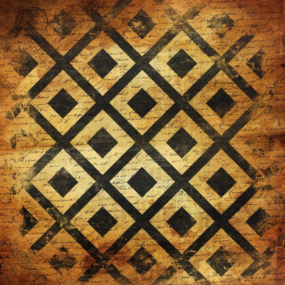 Wall art: BlackGold Geo 2, by Grey, Jace