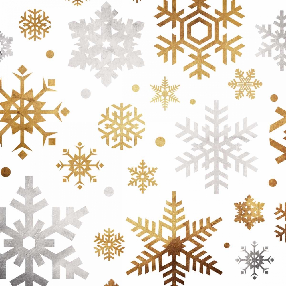 Wall Art Painting id:106461, Name: Gold And Silver Flakes, Artist: Grey, Jace