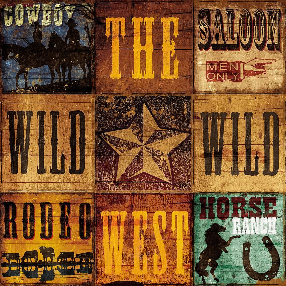 Wall art: Wild West Patch, by Grey, Jace