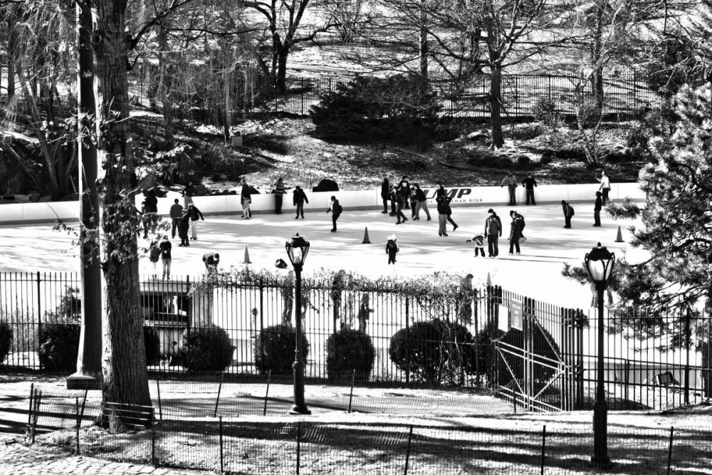 Art Print: Central Park Skating