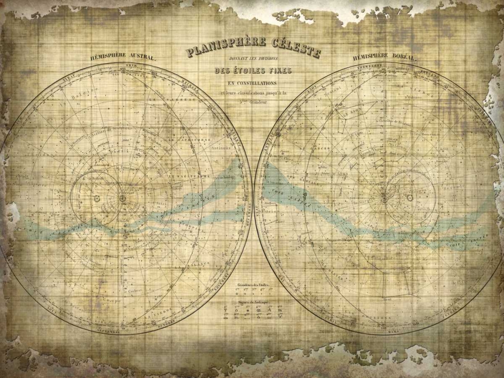 Wall Art Painting id:106550, Name: Constellation Map 1, Artist: Allen, Kimberly