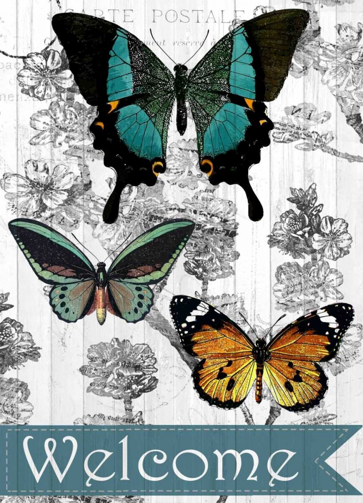 Wall Art Painting id:106595, Name: Welcome Butterflies, Artist: Allen, Kimberly