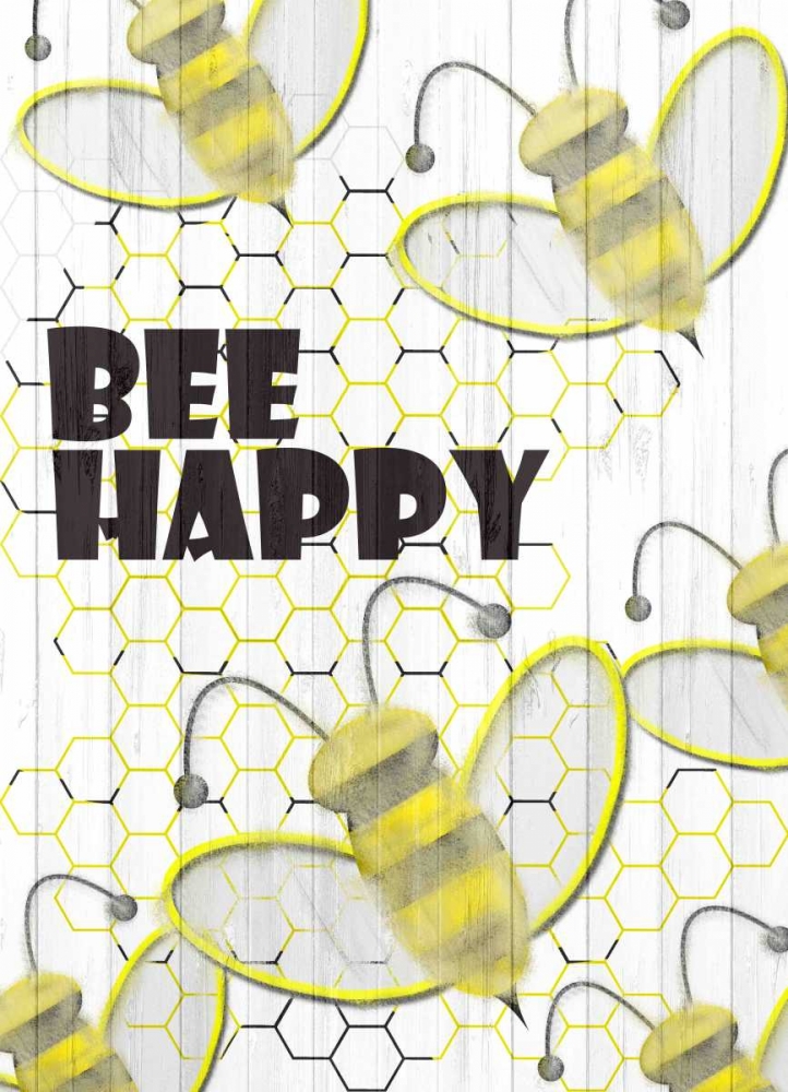 Wall Art Painting id:106607, Name: Bee Happy, Artist: Allen, Kimberly