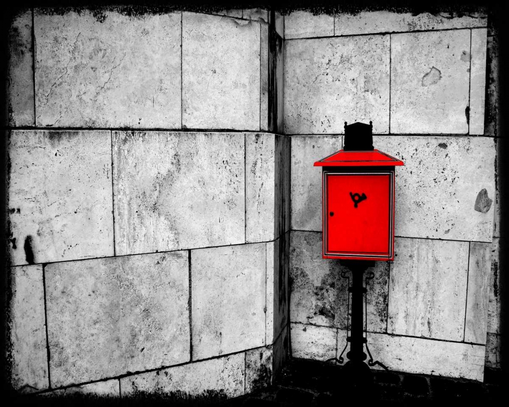 Wall Art Painting id:106629, Name: Red Mailbox, Artist: Allen, Kimberly