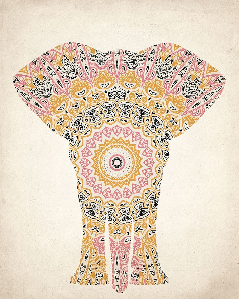 Wall art: Mandala Elephant 2, by Allen, Kimberly