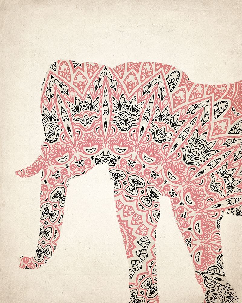 Art Print: Mandala Elephant 3