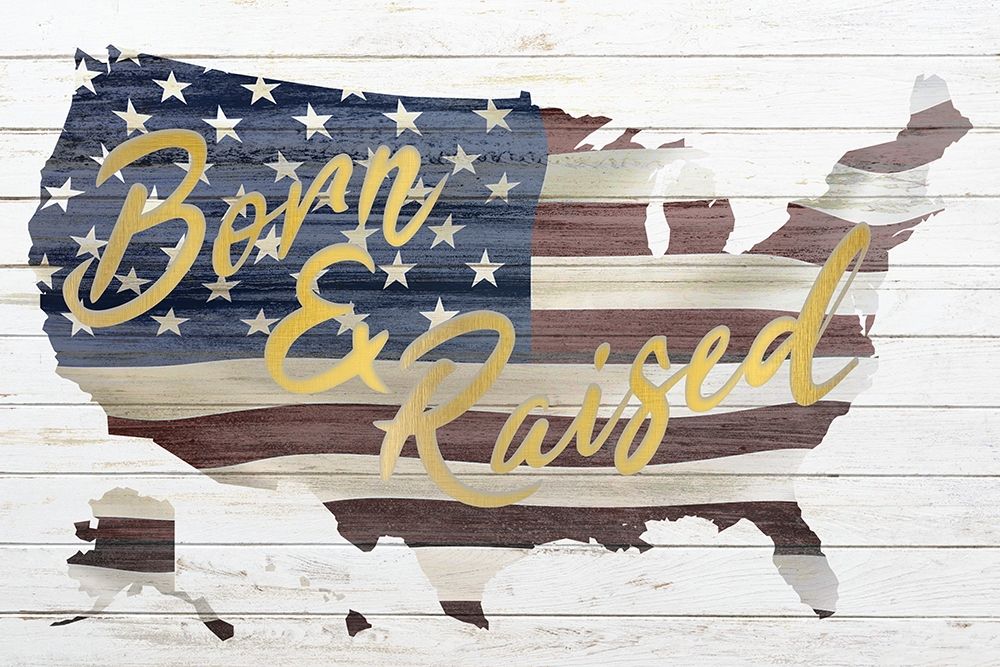 Wall art: Born and Raised, by Allen, Kimberly