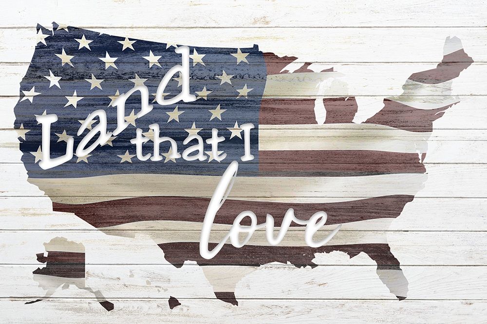 Wall art: Land that I Love, by Allen, Kimberly