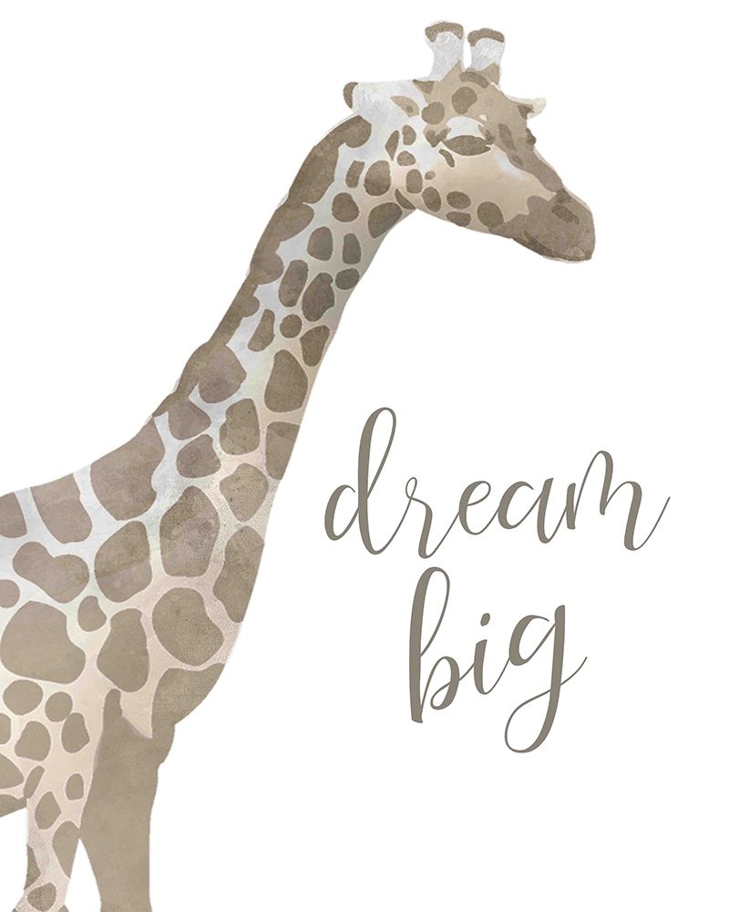 Wall Art Painting id:330633, Name: Dream Big Taupe, Artist: Kimberly, Allen