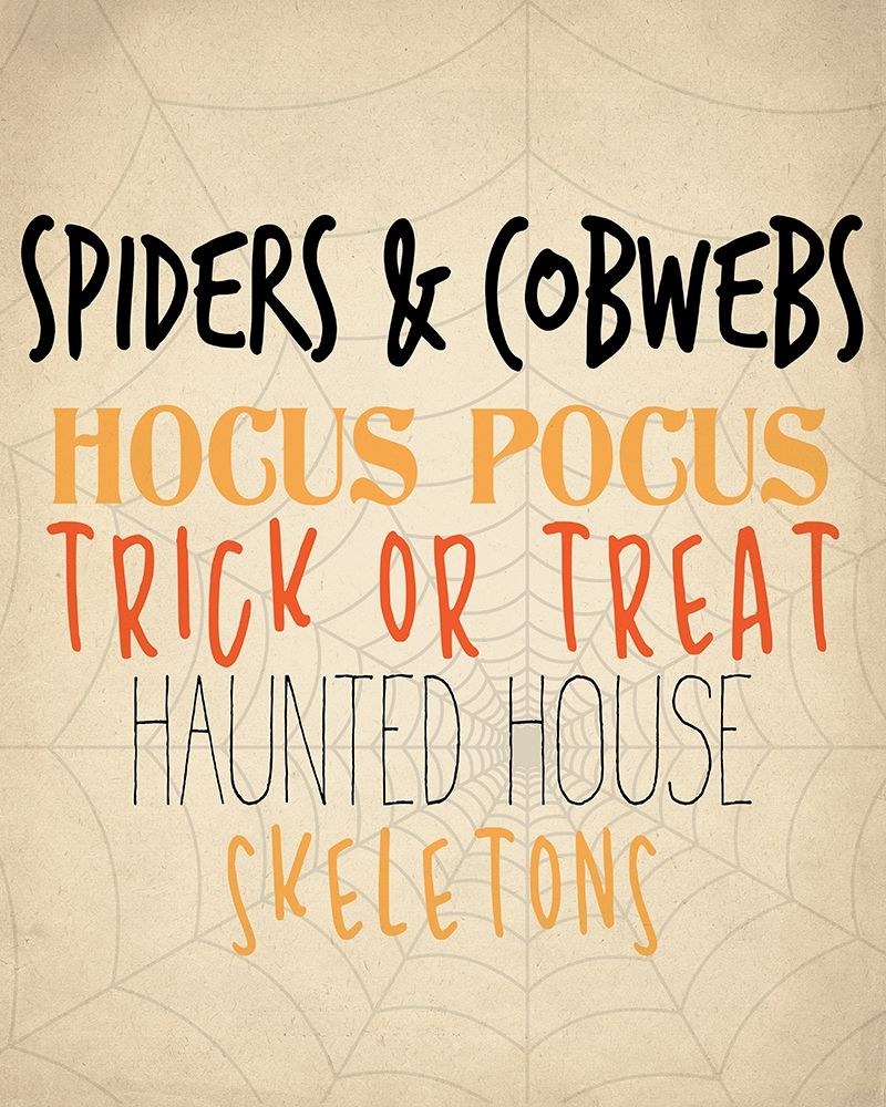 Wall art: Spiders and Cobwebs, by Allen, Kimberly