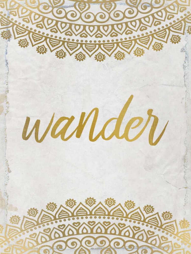 Wall Art Painting id:161673, Name: Wander Henna Gold 2, Artist: Allen, Kimberly