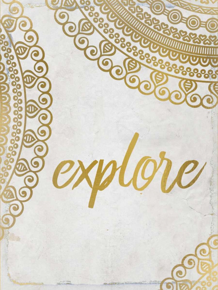 Wall Art Painting id:161675, Name: Wander Henna Gold 4, Artist: Allen, Kimberly