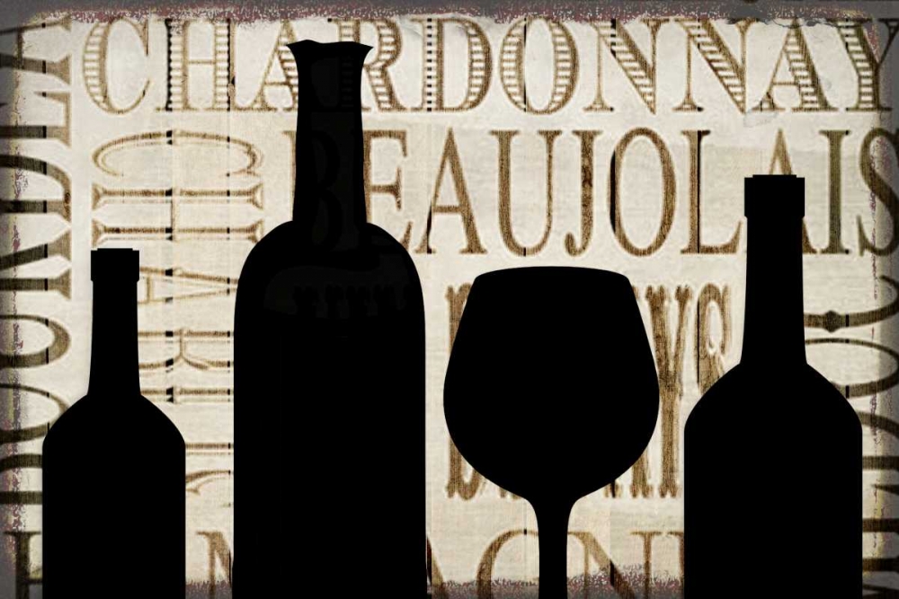 Art Print: Wine Silhouette 1