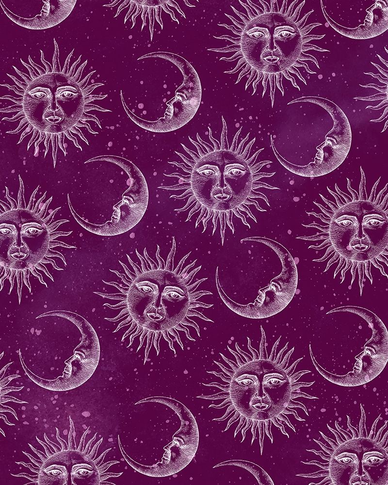 Wall Art Painting id:392908, Name: Sun Moon Pattern Pink, Artist: Allen, Kimberly