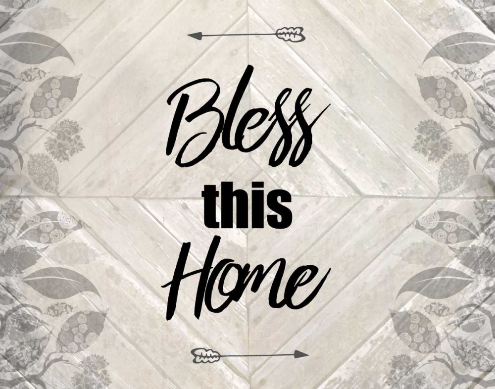Art Print: Bless This Home Quote