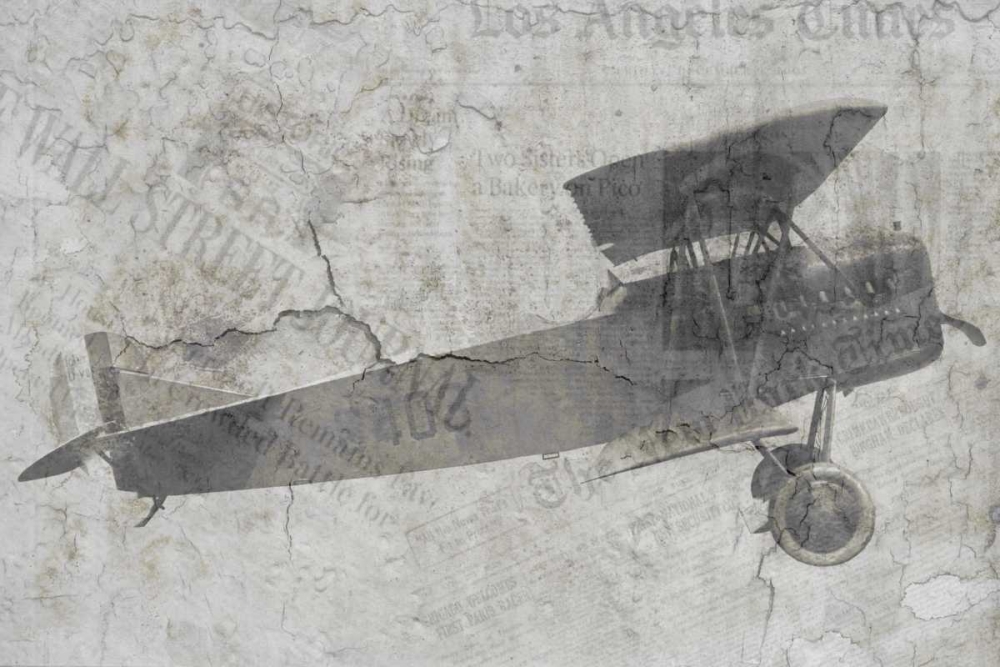 Wall Art Painting id:158547, Name: Newspaper Air Travel, Artist: Allen, Kimberly