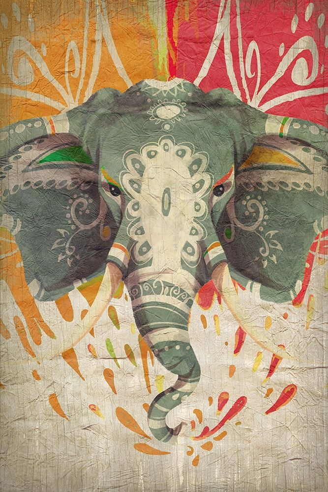 Wall Art Painting id:200095, Name: Elephant Splashes, Artist: Kimberly, Allen