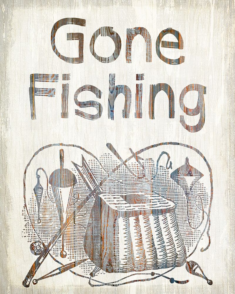 Wall Art Painting id:200191, Name: Gone Fishing, Artist: Kimberly, Allen