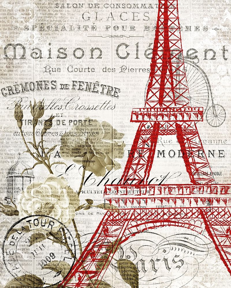 Wall Art Painting id:200210, Name: Paris Script Series 2, Artist: Allen, Kimberly