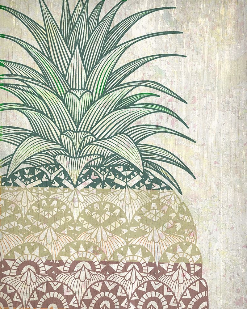 Wall Art Painting id:207436, Name: Tri Color Pineapples 1, Artist: Kimberly, Allen