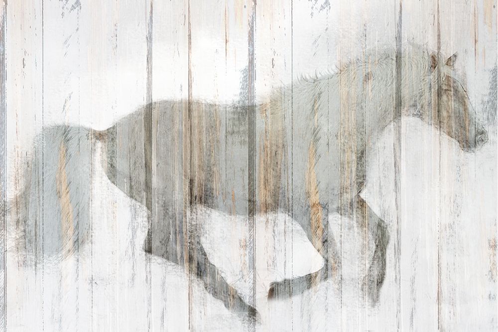 Art Print: Whitewash Horse