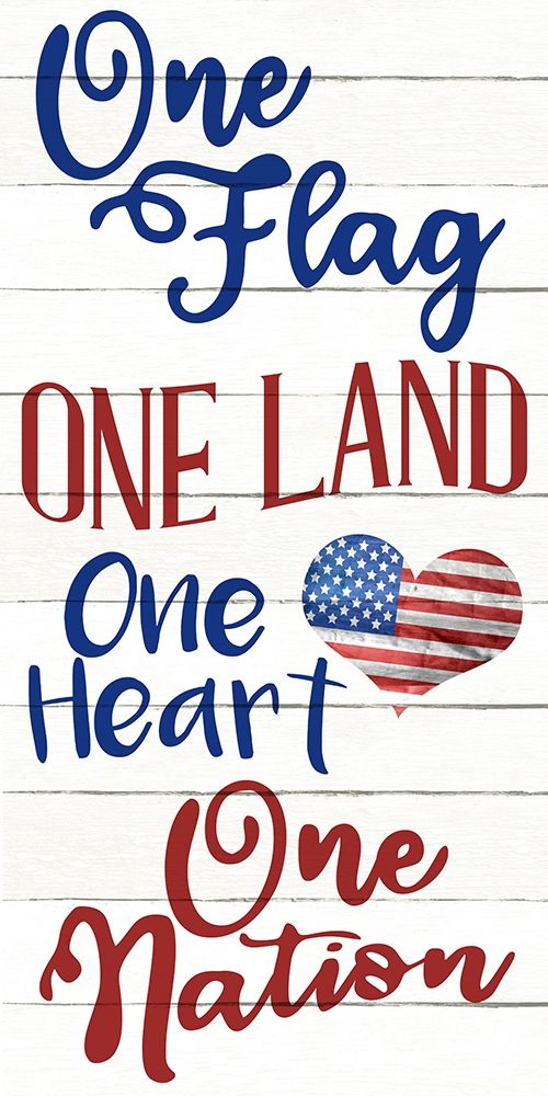 Wall art: One Flag, by Allen, Kimberly