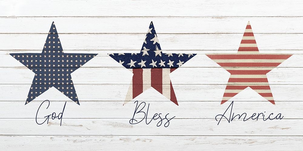 Wall Art Painting id:385934, Name: God Bless America, Artist: Allen, Kimberly