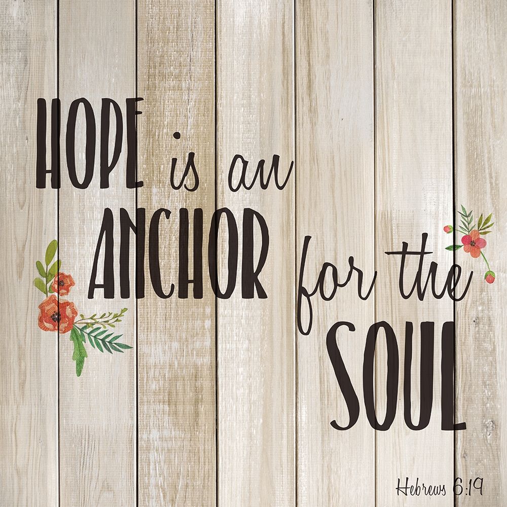 Art Print: Hope is an Anchor