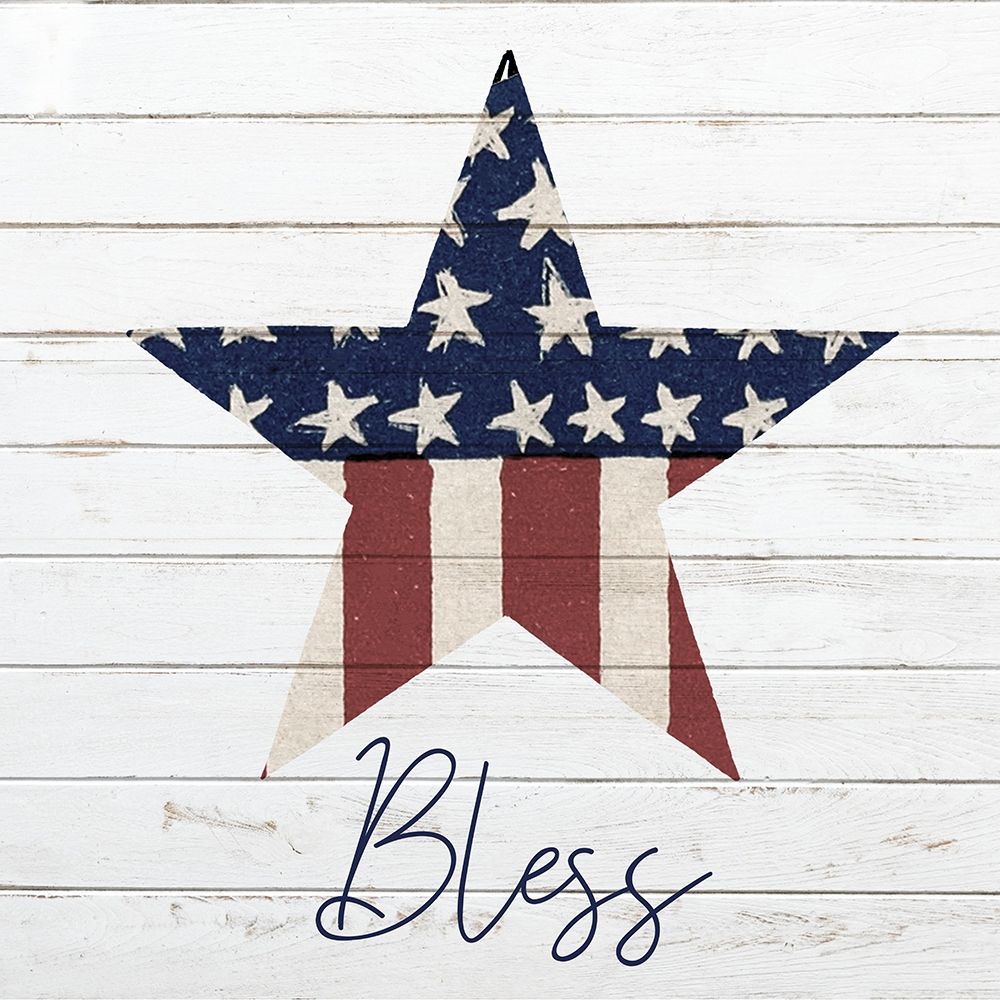Wall Art Painting id:256710, Name: God Bless America 2, Artist: Kimberly, Allen