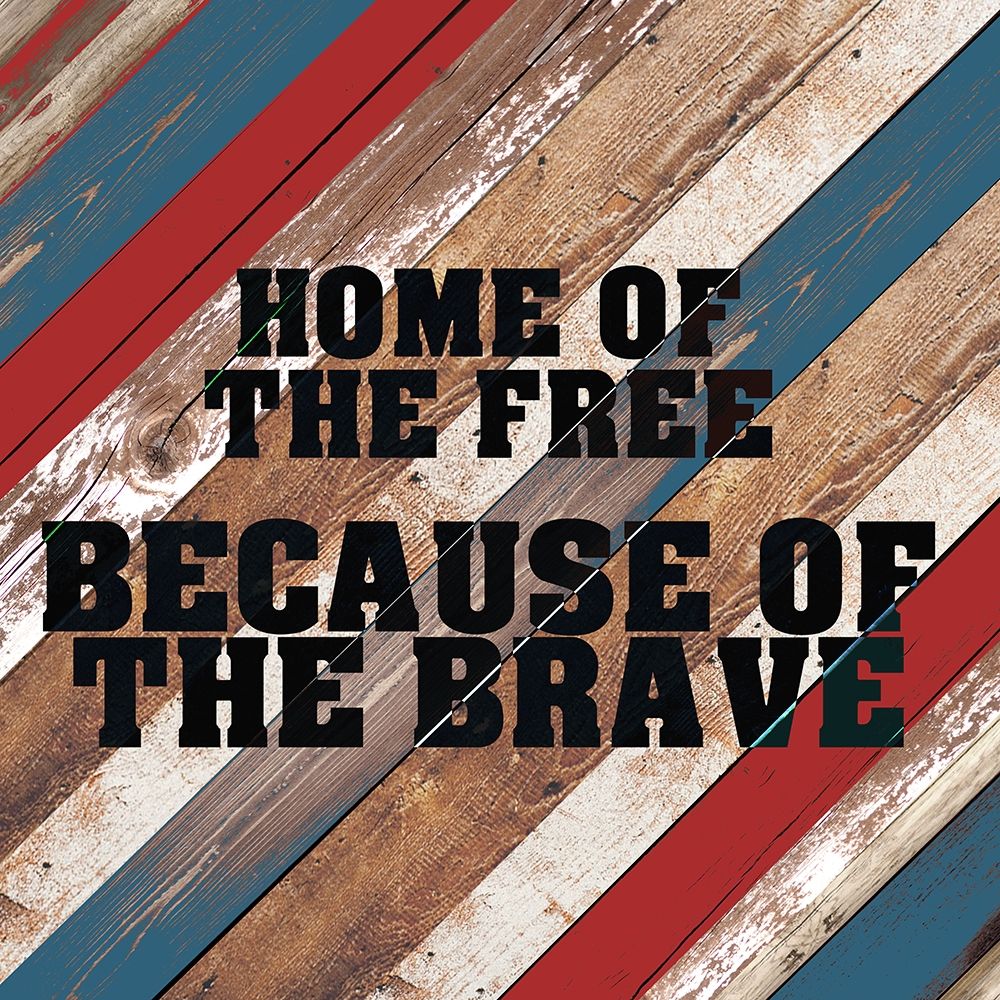 Wall art: Because of the Brave, by Allen, Kimberly