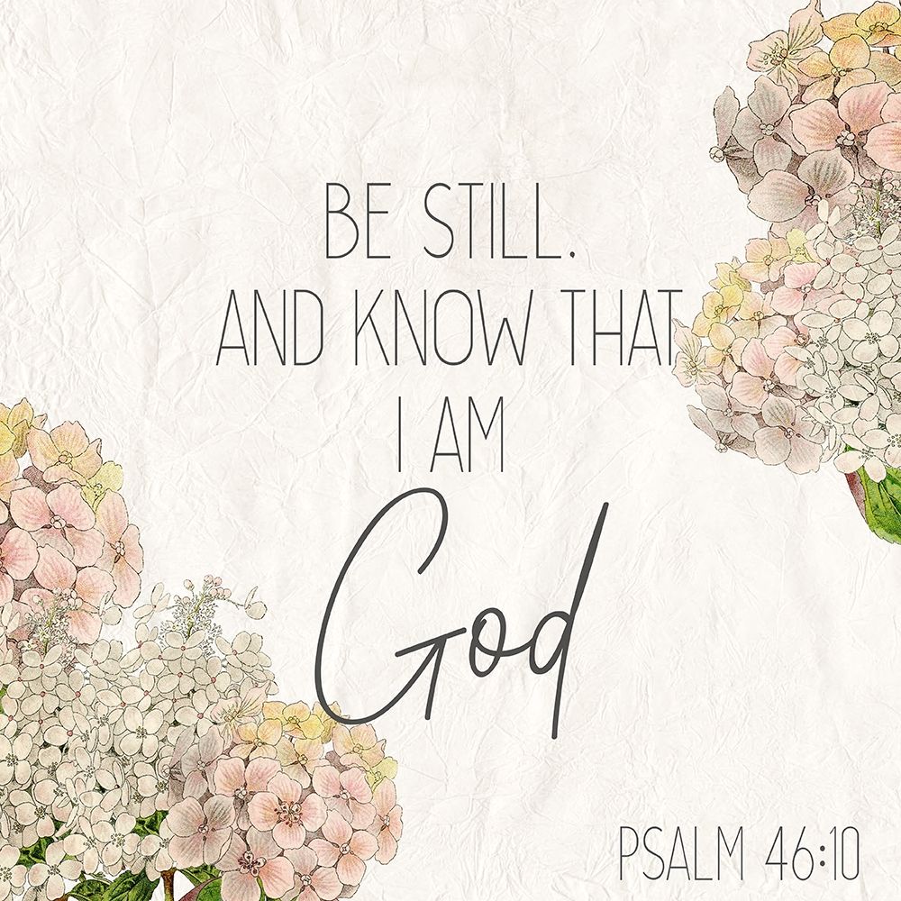 Art Print: Be Still Floral