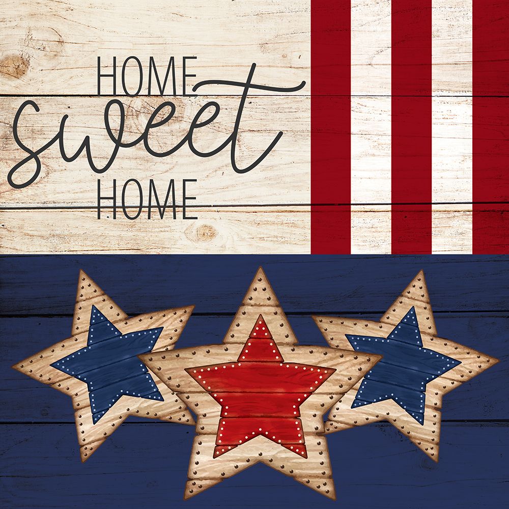 Wall Art Painting id:673611, Name: Home Sweet Home Stars, Artist: Allen, Kimberly
