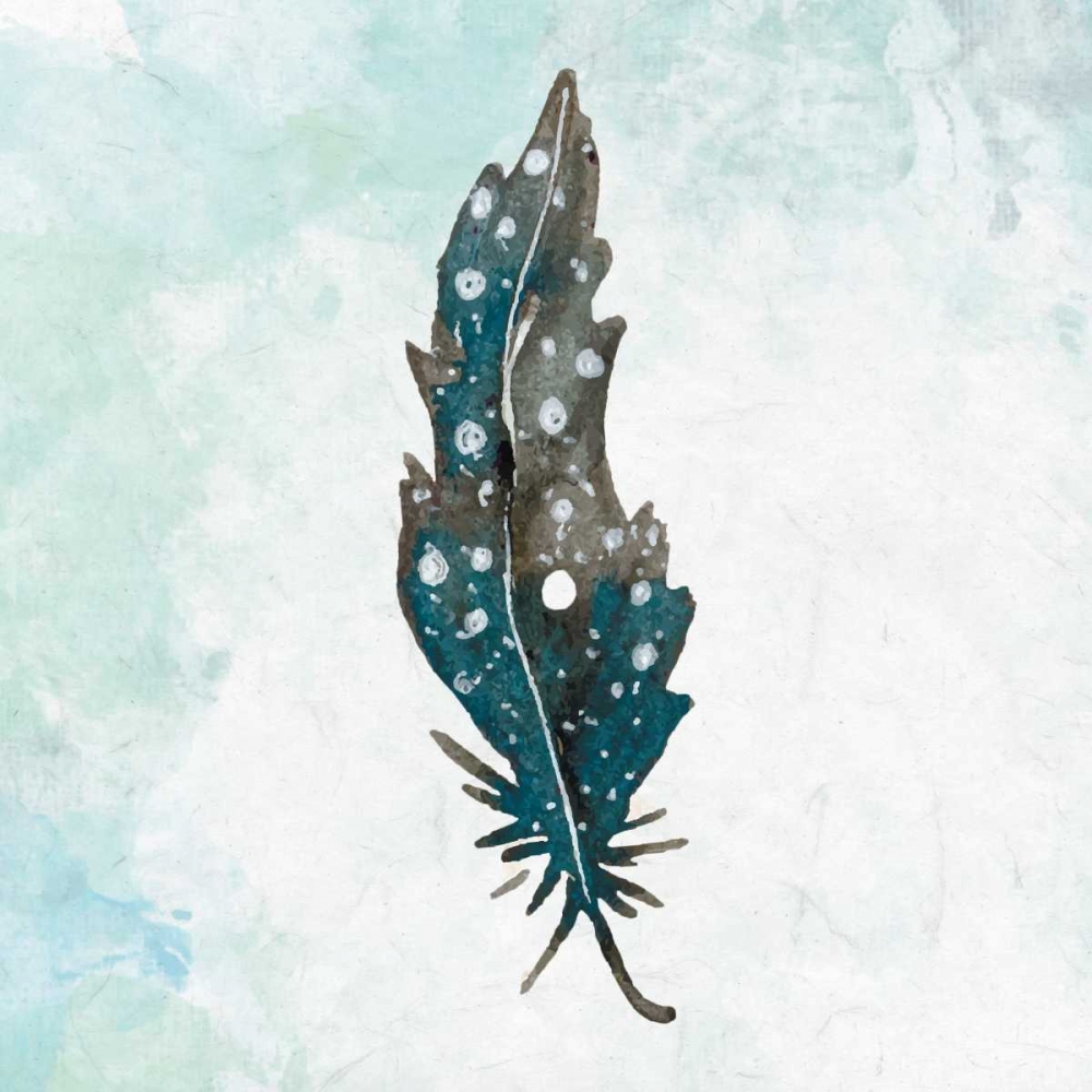 Art Print: Feathered Blues 1