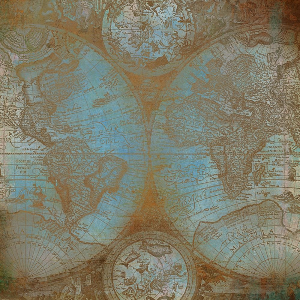 Wall Art Painting id:200404, Name: Map of The World, Artist: Allen, Kimberly