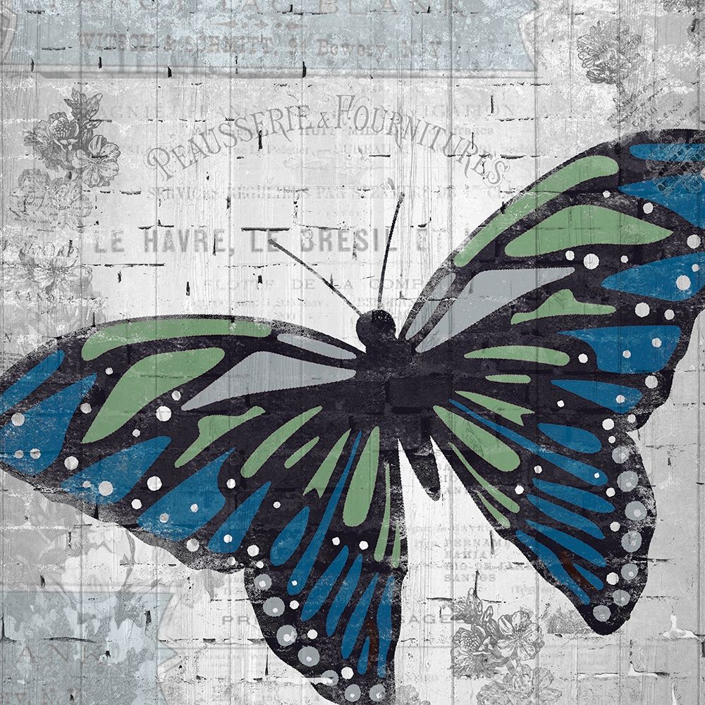 Wall Art Painting id:200421, Name: Vintage Butterfly 1, Artist: Kimberly, Allen