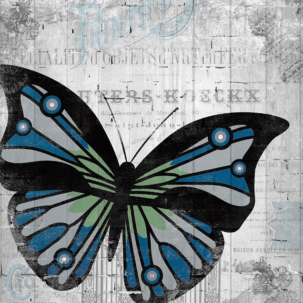 Wall Art Painting id:200422, Name: Vintage Butterfly 2, Artist: Kimberly, Allen
