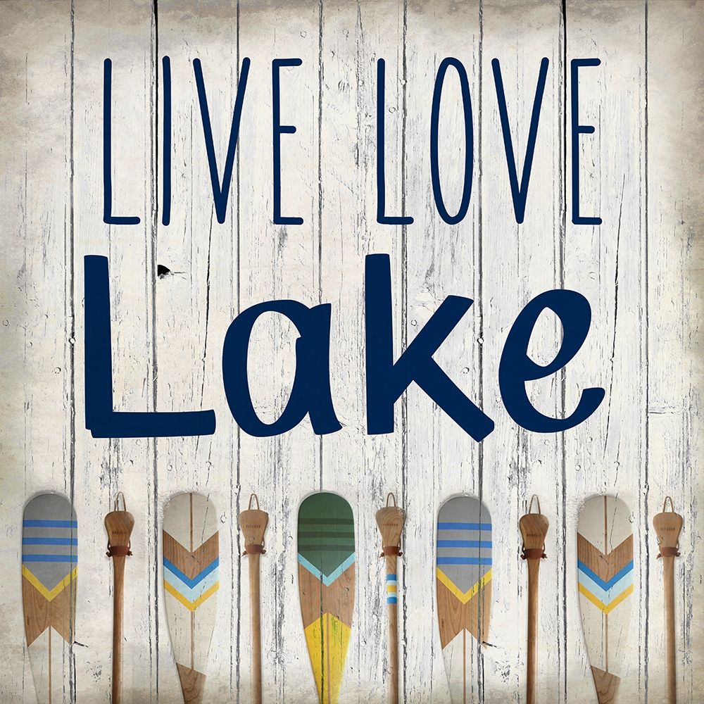 Art Print: Live Love Lake
