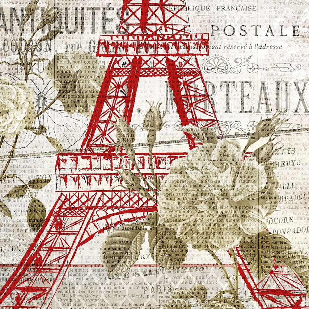 Wall Art Painting id:200578, Name: Paris Script Series 3, Artist: Allen, Kimberly