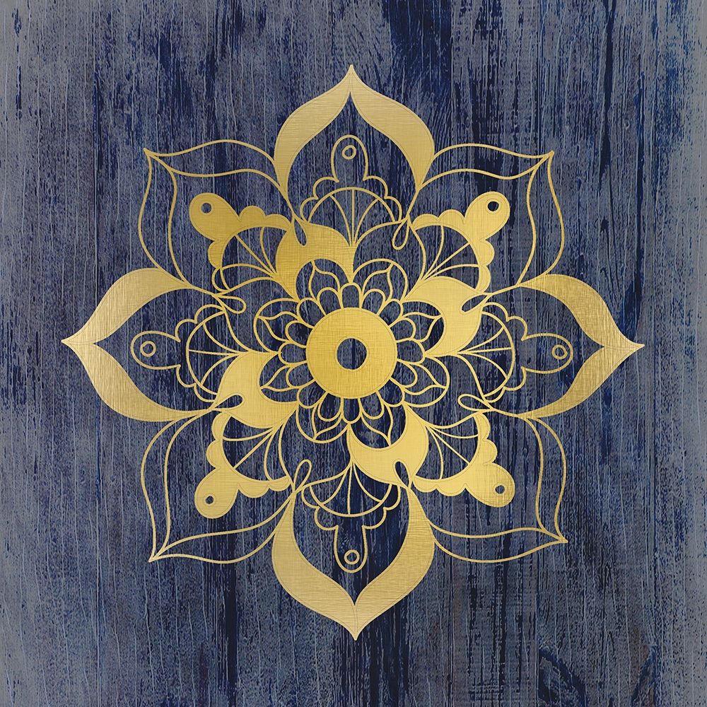 Wall art: Golden Mandala 1, by Allen, Kimberly