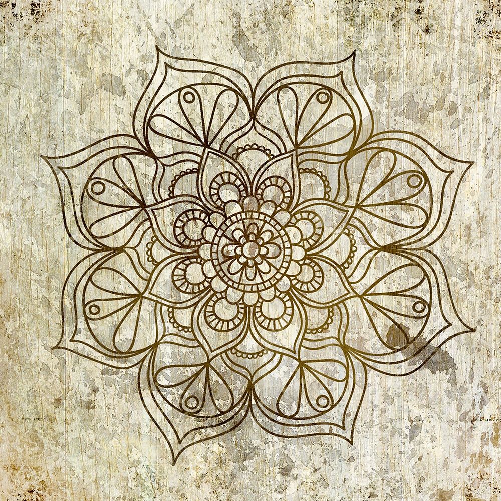 Wall art: Splatter Mandala 1, by Allen, Kimberly