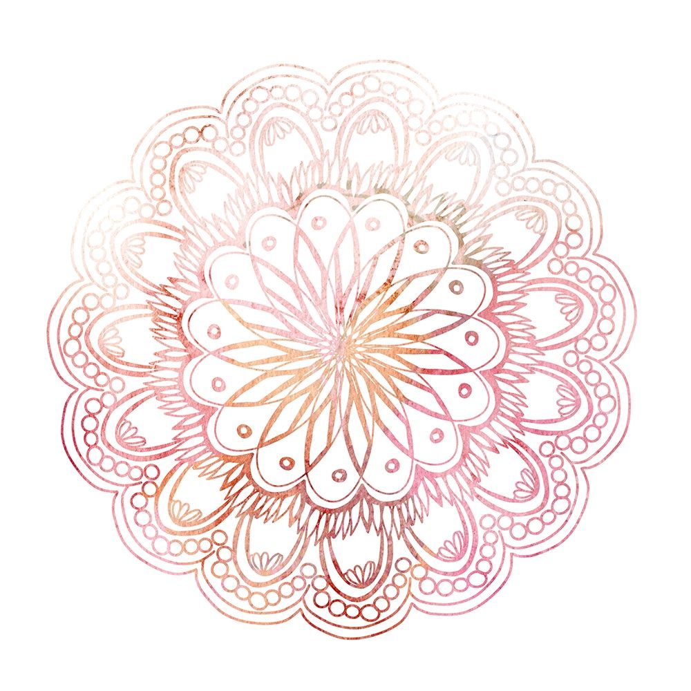 Wall art: Pink Mandala 1, by Allen, Kimberly