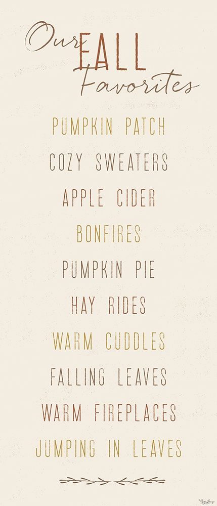 Art Print: Our Fall Favorites